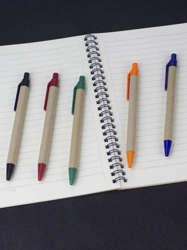 Eco Paper Ball Pen Black Ink Custom Ballpoint Green Concept Environment Friendly Customized Promotion Gift Personalize Logo Pens - Image 4