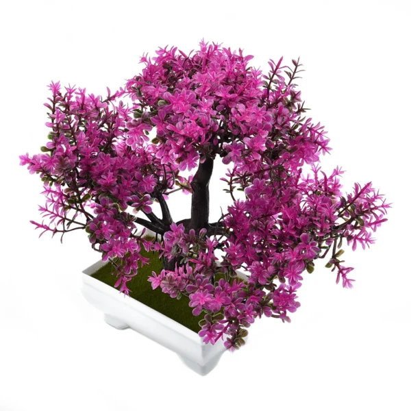 1pc Artificial Plants Bonsai Small Tree Pot Fake Plant Flowers Potted Ornaments For Garden Decor Home Room Table Decor - Image 2