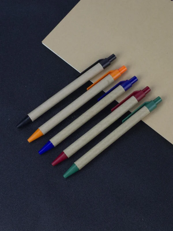 Eco Paper Ball Pen Black Ink Custom Ballpoint Green Concept Environment Friendly Customized Promotion Gift Personalize Logo Pens - Image 6